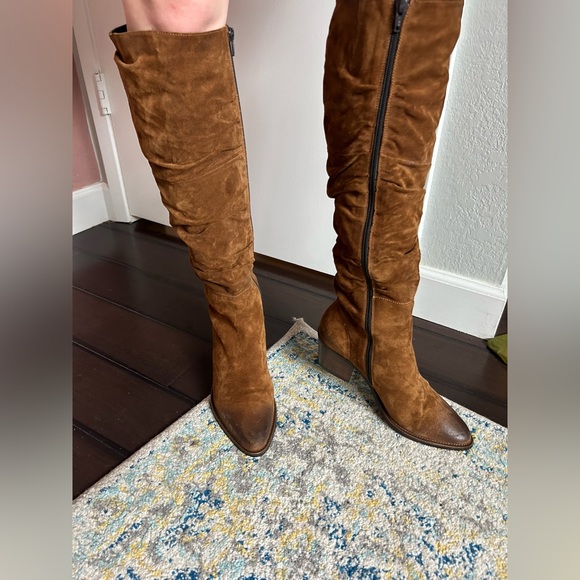 Donna Carolina Italian tall boots size 39 , real suede - Picture 3 of 13